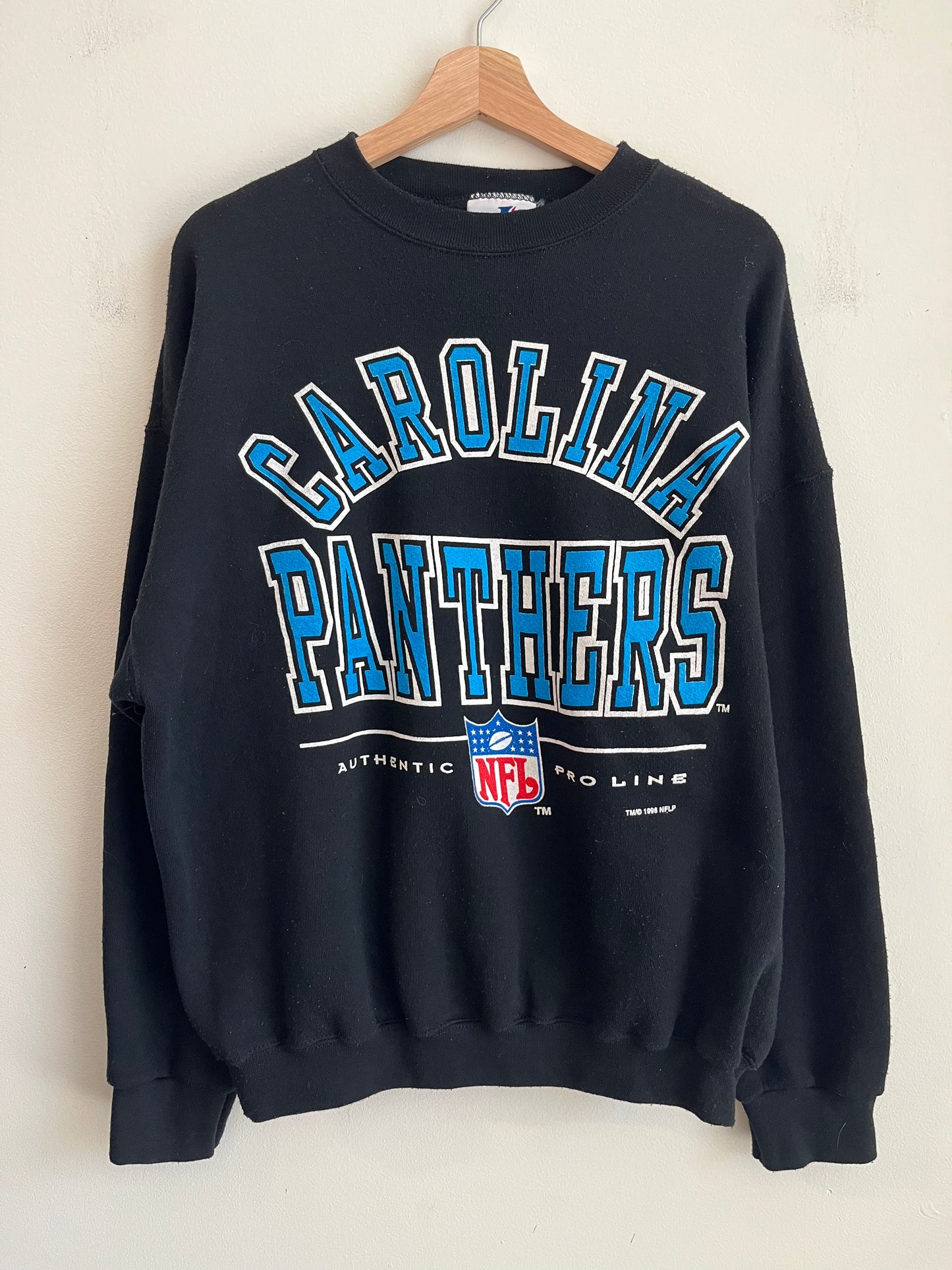 1996 Carolina Panthers Pro Line Logo Athletic Crewneck (XL)