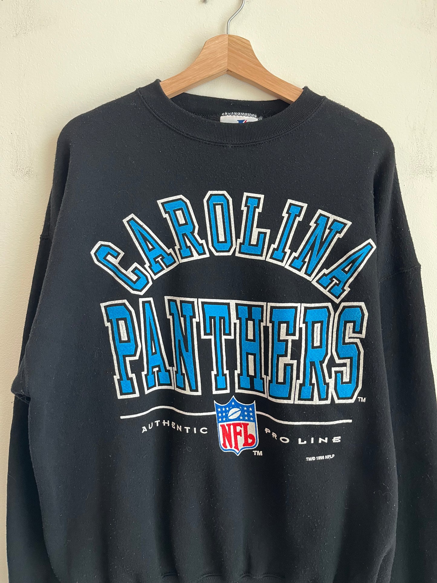 1996 Carolina Panthers Pro Line Logo Athletic Crewneck (XL)