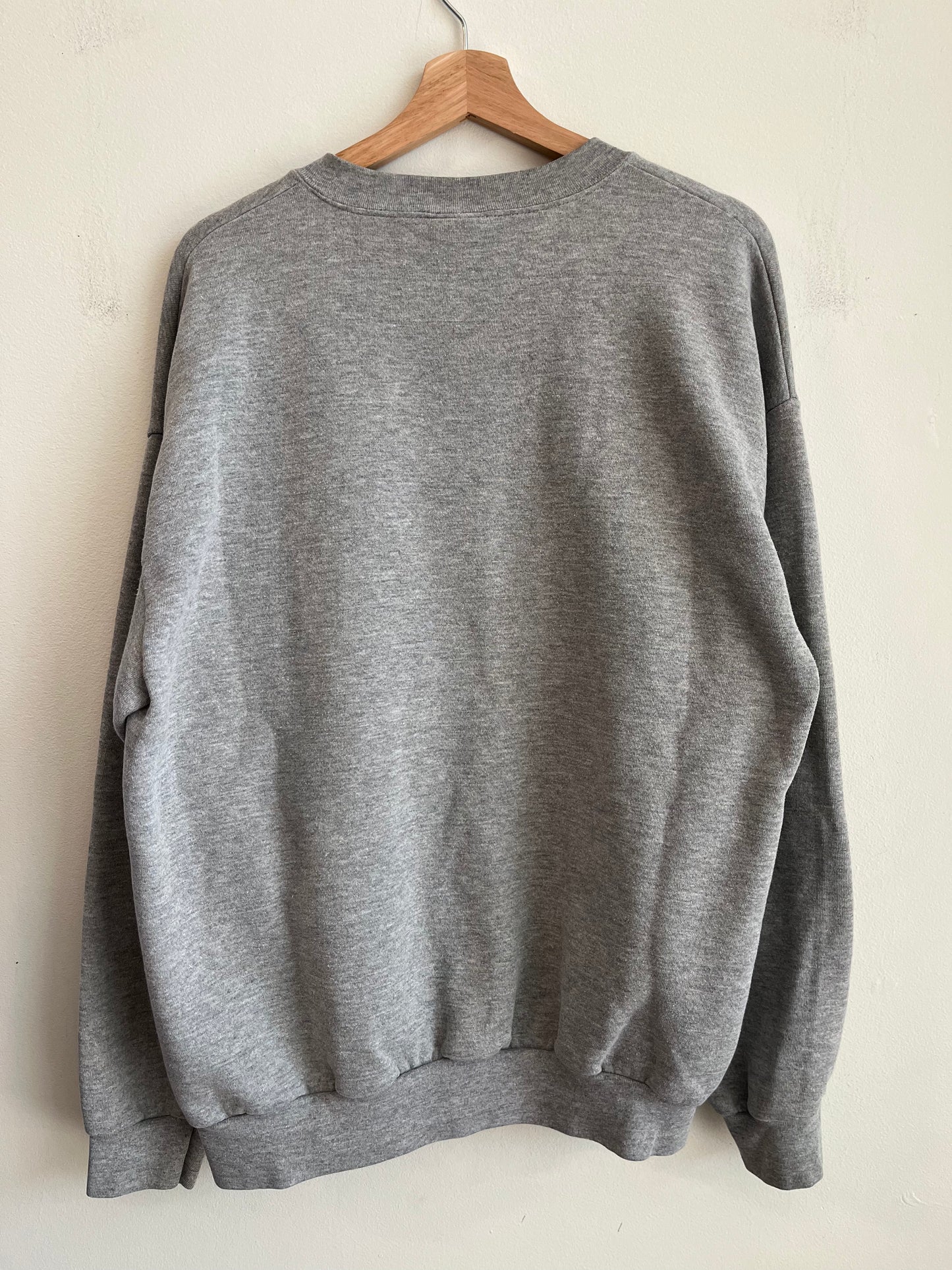 2002 Carolina Panthers Essential Grey Spell Out Crewneck (XL)