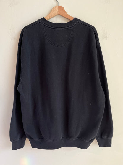 00s Carolina Panthers Black Cat Scratch Crewneck (XL)
