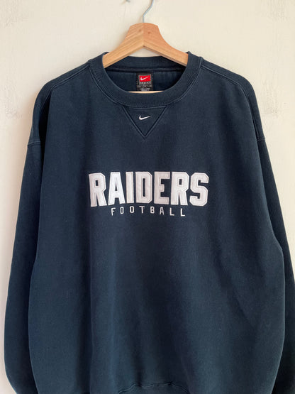 00s Oakland Raiders Nike Center Swoosh Crewneck (L)