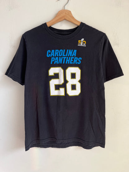 2015 Carolina Panthers Jonathan Stewart Super Bowl 50 Tee (Youth XL)