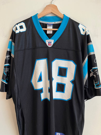 00s Carolina Panthers Stephen Davis Reebok Home Jersey (M)