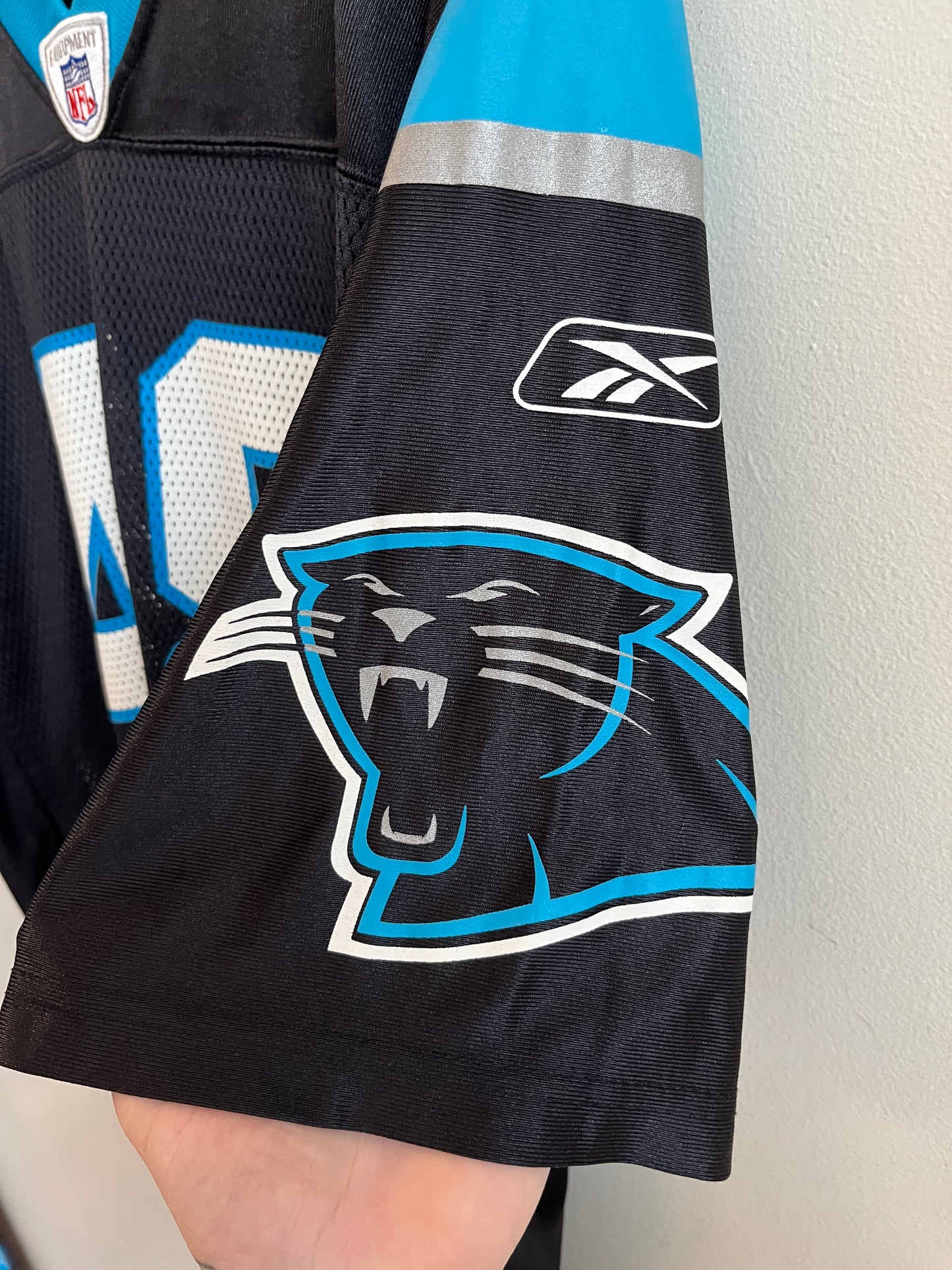 00s Carolina Panthers Stephen Davis Reebok Home Jersey (M)