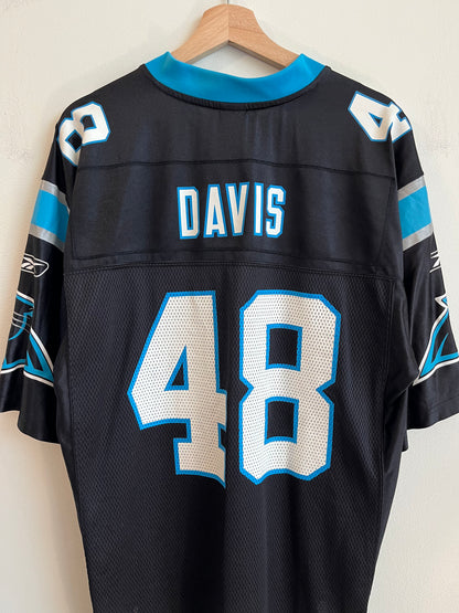 00s Carolina Panthers Stephen Davis Reebok Home Jersey (M)