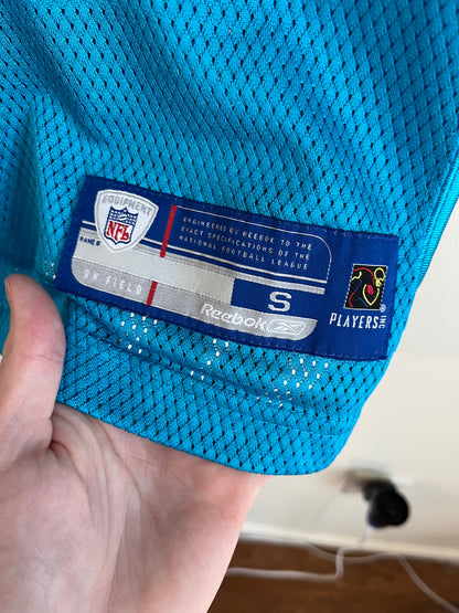 00s Carolina Panthers Steve Smith Blue Reebok Jersey (S)