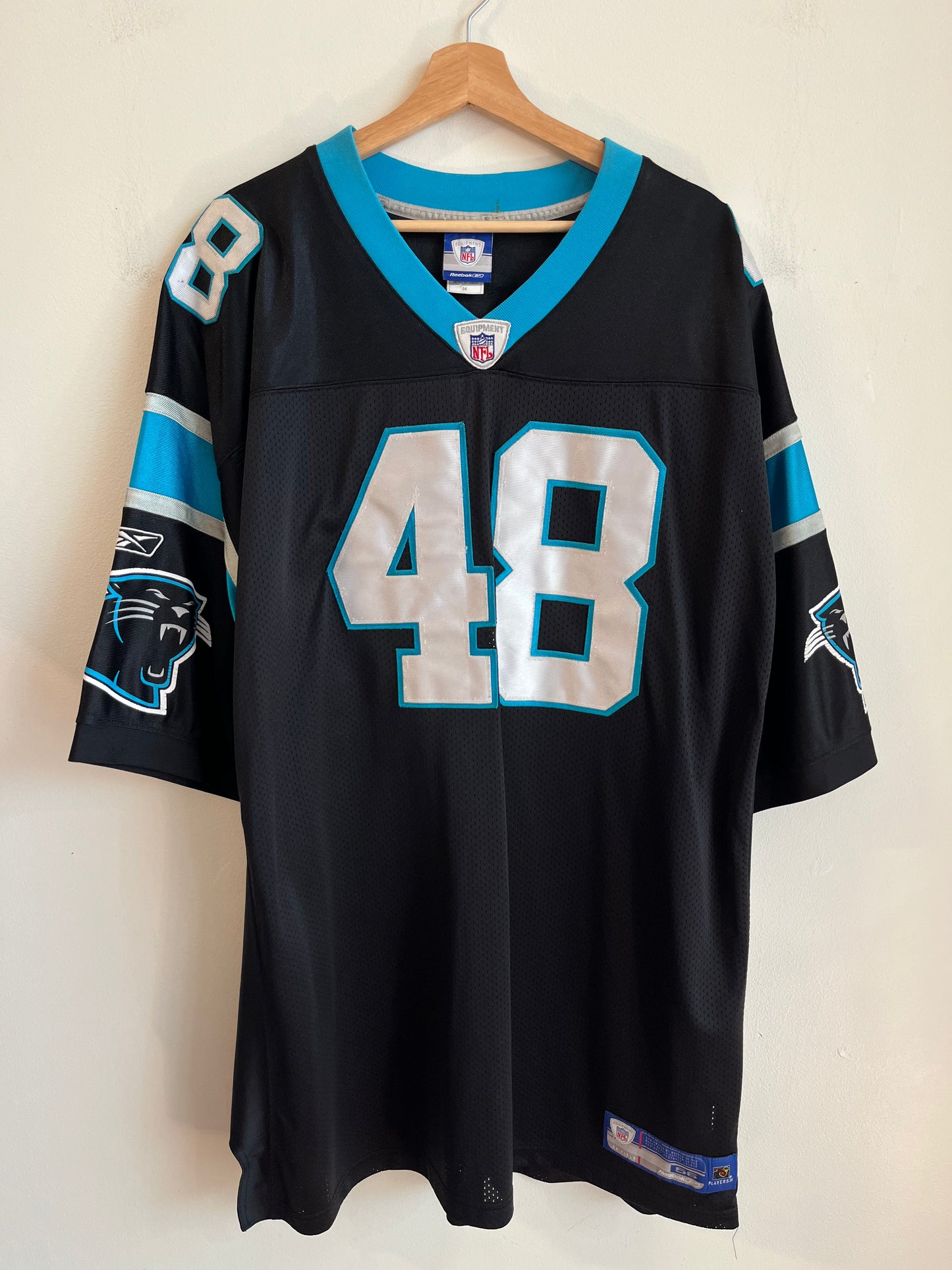 2004 Carolina Panthers Stephen Davis Stitched Reebok Jersey (XXXL)