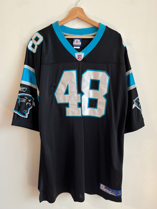 2004 Carolina Panthers Stephen Davis Stitched Reebok Jersey (XXXL)
