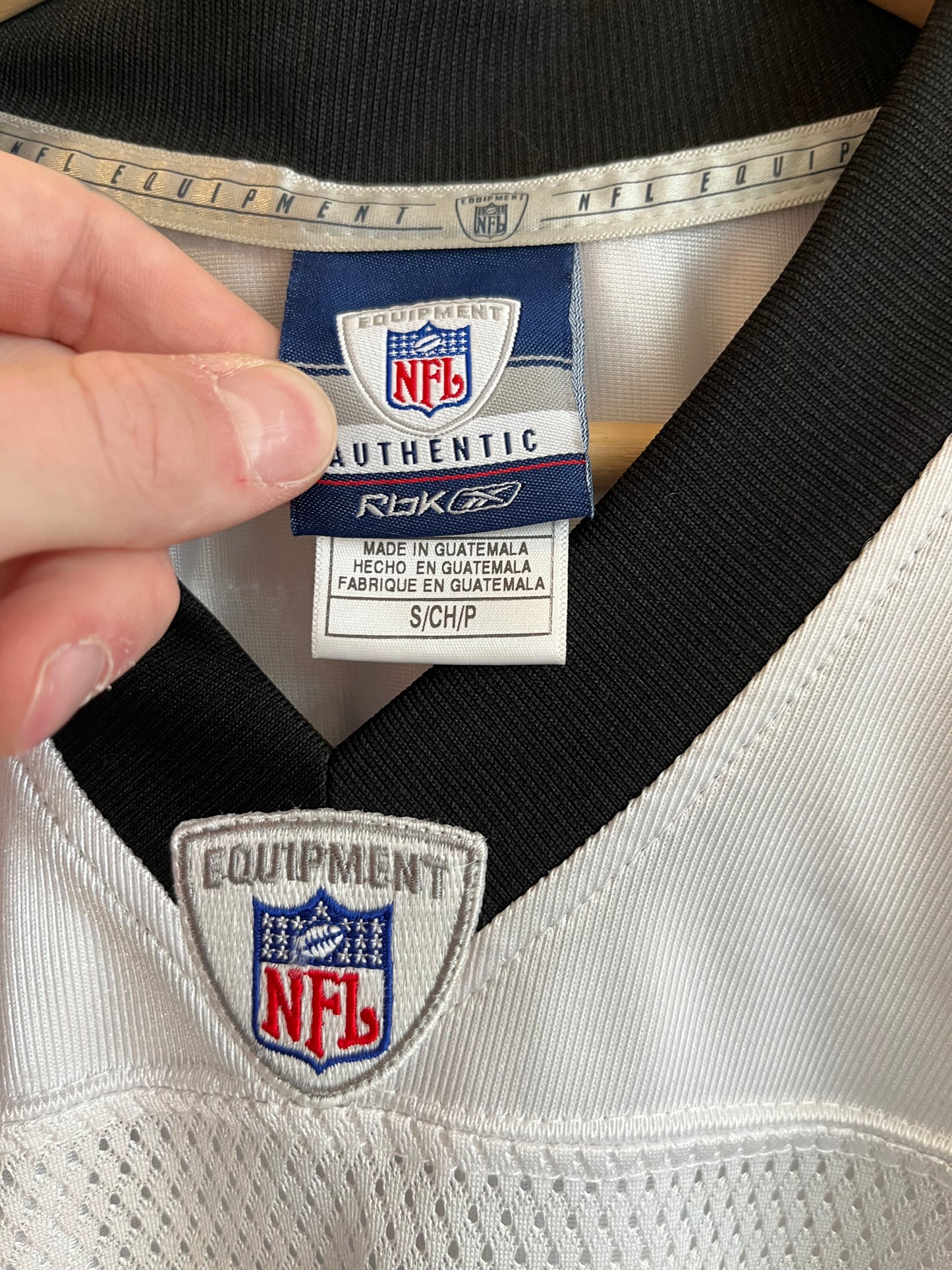 00s Carolina Panthers Jimmy Clausen Reebok Away Jersey (S)