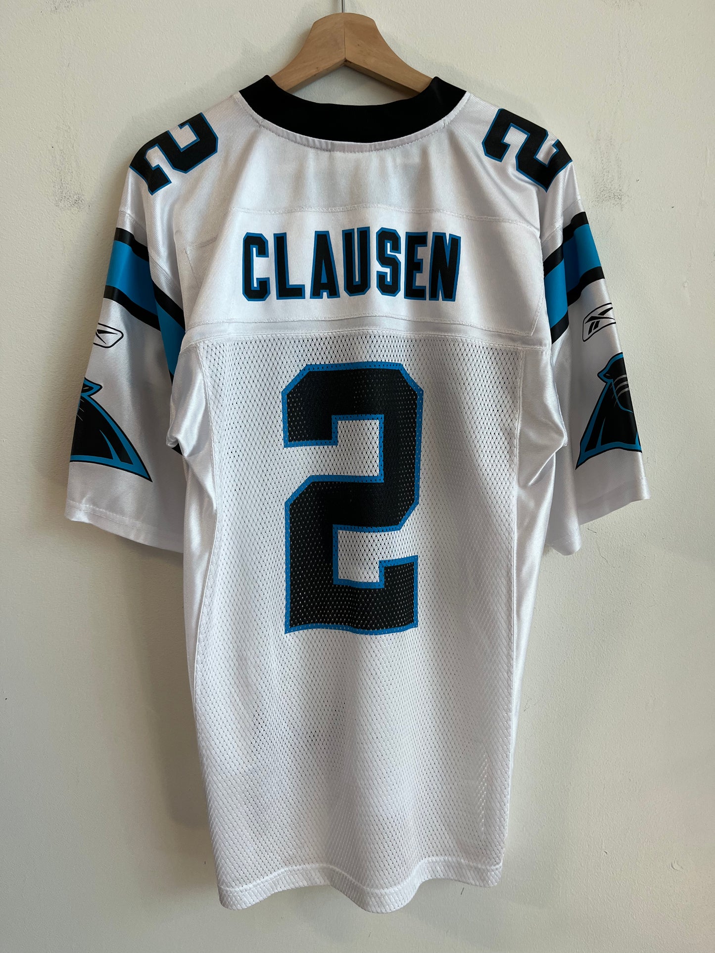 00s Carolina Panthers Jimmy Clausen Reebok Away Jersey (S)