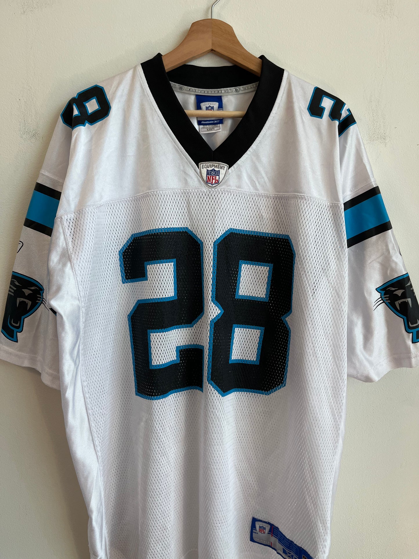 00s Carolina Panthers Jonathan Stewart Reebok Away Jersey (XL)