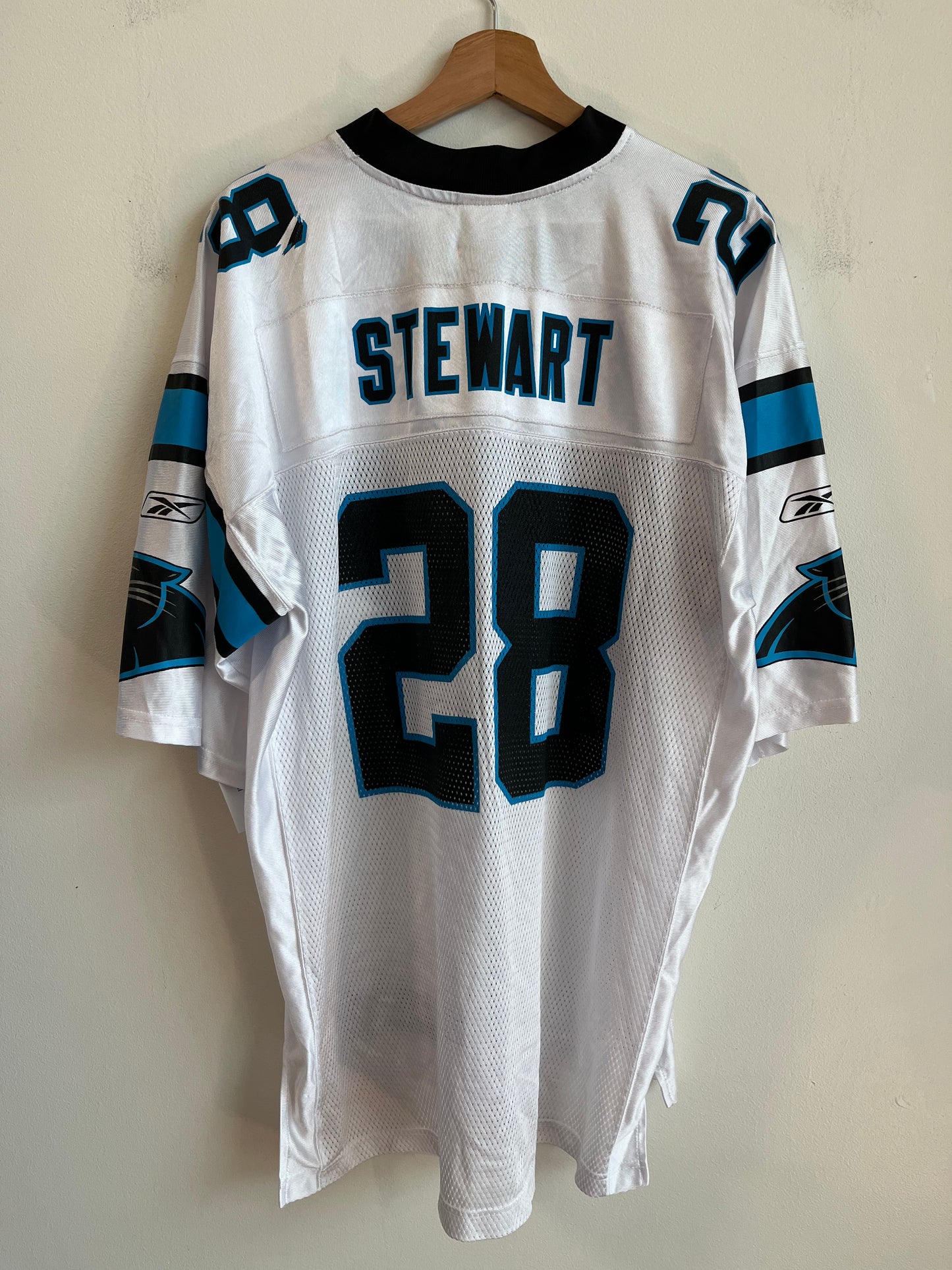 00s Carolina Panthers Jonathan Stewart Reebok Away Jersey (XL)
