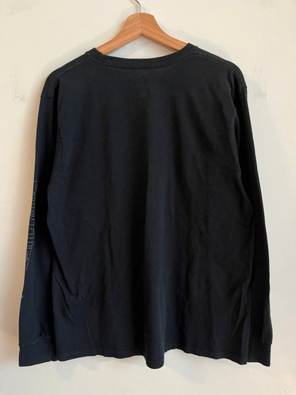 2010s Carolina Panthers Majestic Black Long Sleeve Shirt (L)