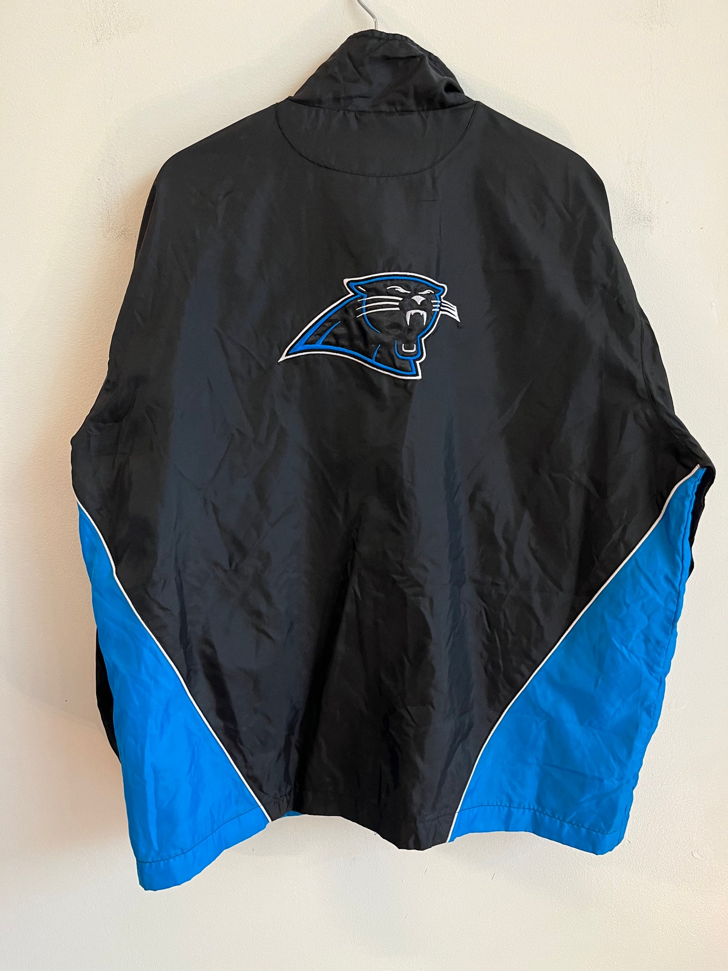 00s Carolina Panthers Cat Scratch Sleeve Hit Windbreaker (L)