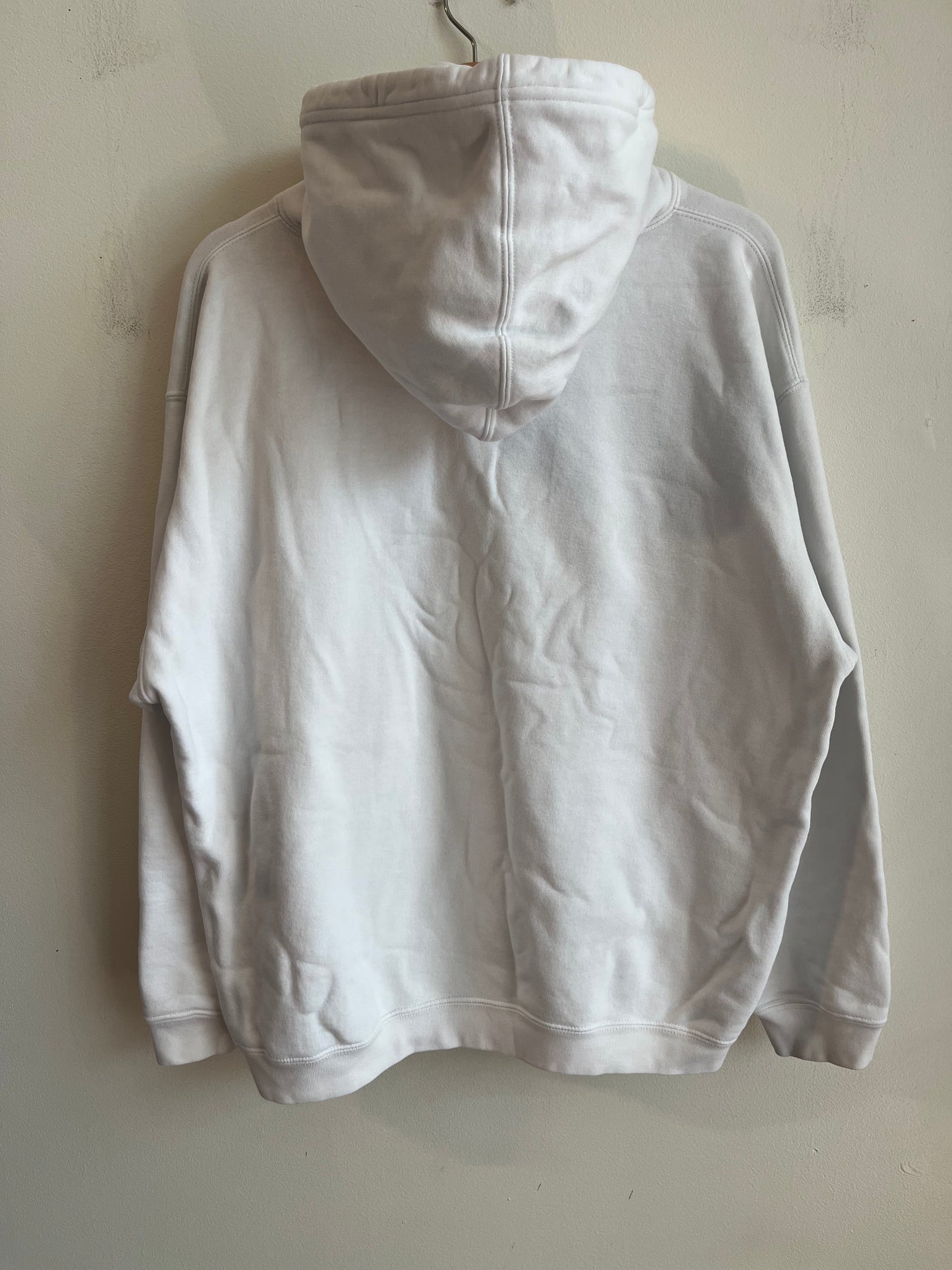 2010s Carolina Panthers White Reebok Spell Out Hoodie (L)
