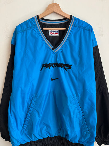 90s Carolina Panthers Reversible Stained Pro Line Windbreaker (L)