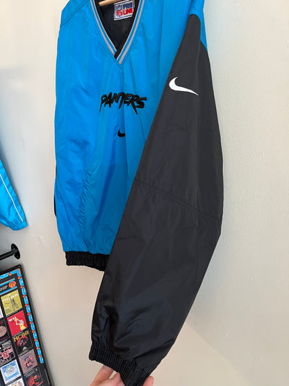 90s Carolina Panthers Reversible Stained Pro Line Windbreaker (L)