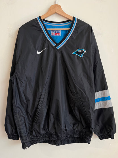 90s Carolina Panthers Reversible Stained Pro Line Windbreaker (L)