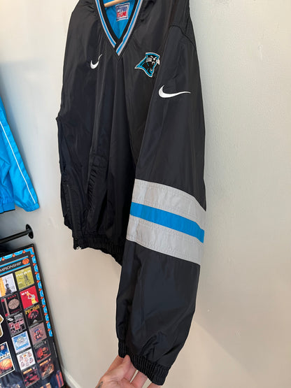 90s Carolina Panthers Reversible Stained Pro Line Windbreaker (L)