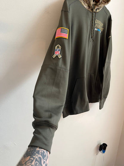 2017 Carolina Panthers Military “Salute To Service” Dri Fit Hoodie (M)
