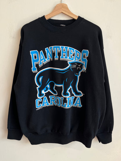 1993 Carolina Panthers OG Cat Black Crewneck (L)