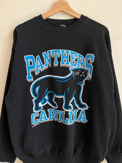 1993 Carolina Panthers OG Cat Black Crewneck (L)
