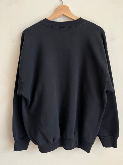 1993 Carolina Panthers OG Cat Black Crewneck (L)