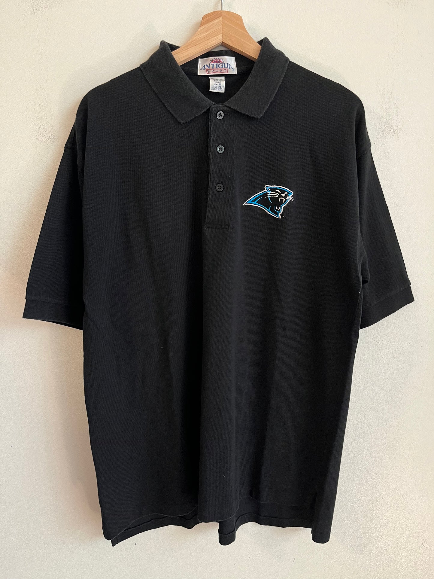 90s Carolina Panthers Antigua Sport Polo Shirt (M)