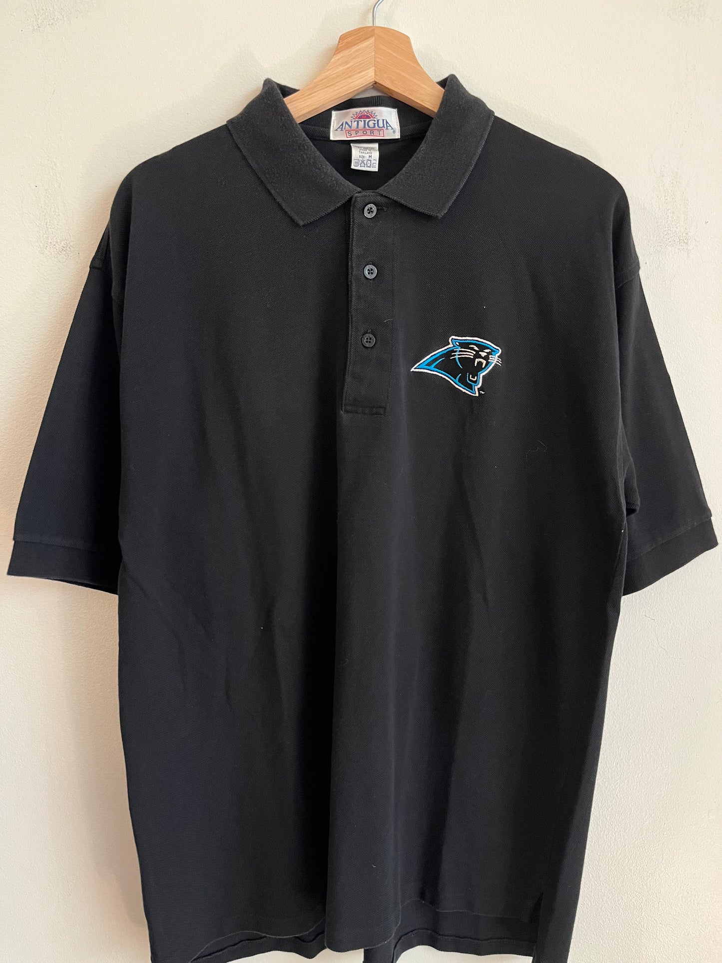 90s Carolina Panthers Antigua Sport Polo Shirt (M)