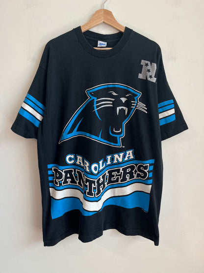 1995 Carolina Panthers Salem AOP Black Tee (XL)