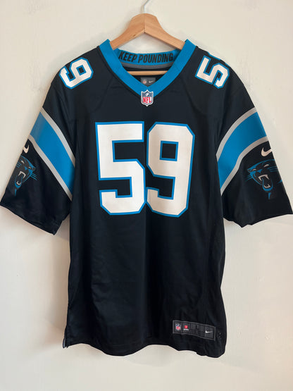 2010s Carolina Panthers Luke Kuechly Nike Home Jersey (L)