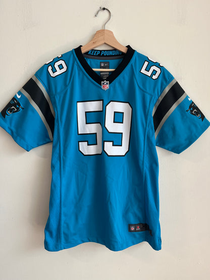 2015 Carolina Panthers Luke Kuechly Blue Nike Jersey (Youth XL)
