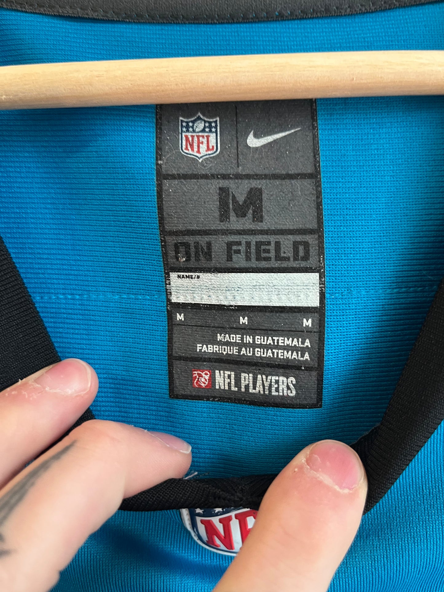 2010s Carolina Panthers Christian McCaffery Blue Nike Jersey (M)
