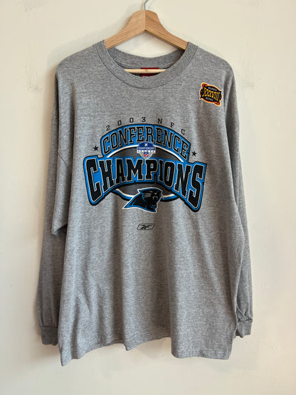 2003 Carolina Panthers NFC Conference Champions Long Sleeve Shirt (XL)