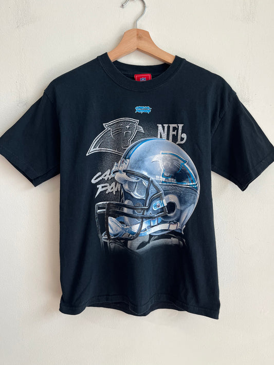 00s Carolina Panthers Big Helmet Tee (Youth L)