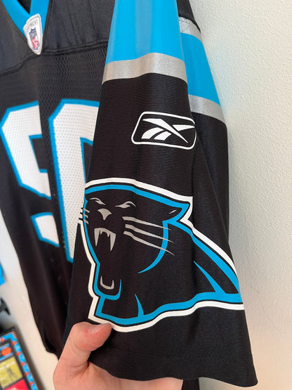 00s Carolina Panthers Julius Peppers Reebok Home Jersey (L)