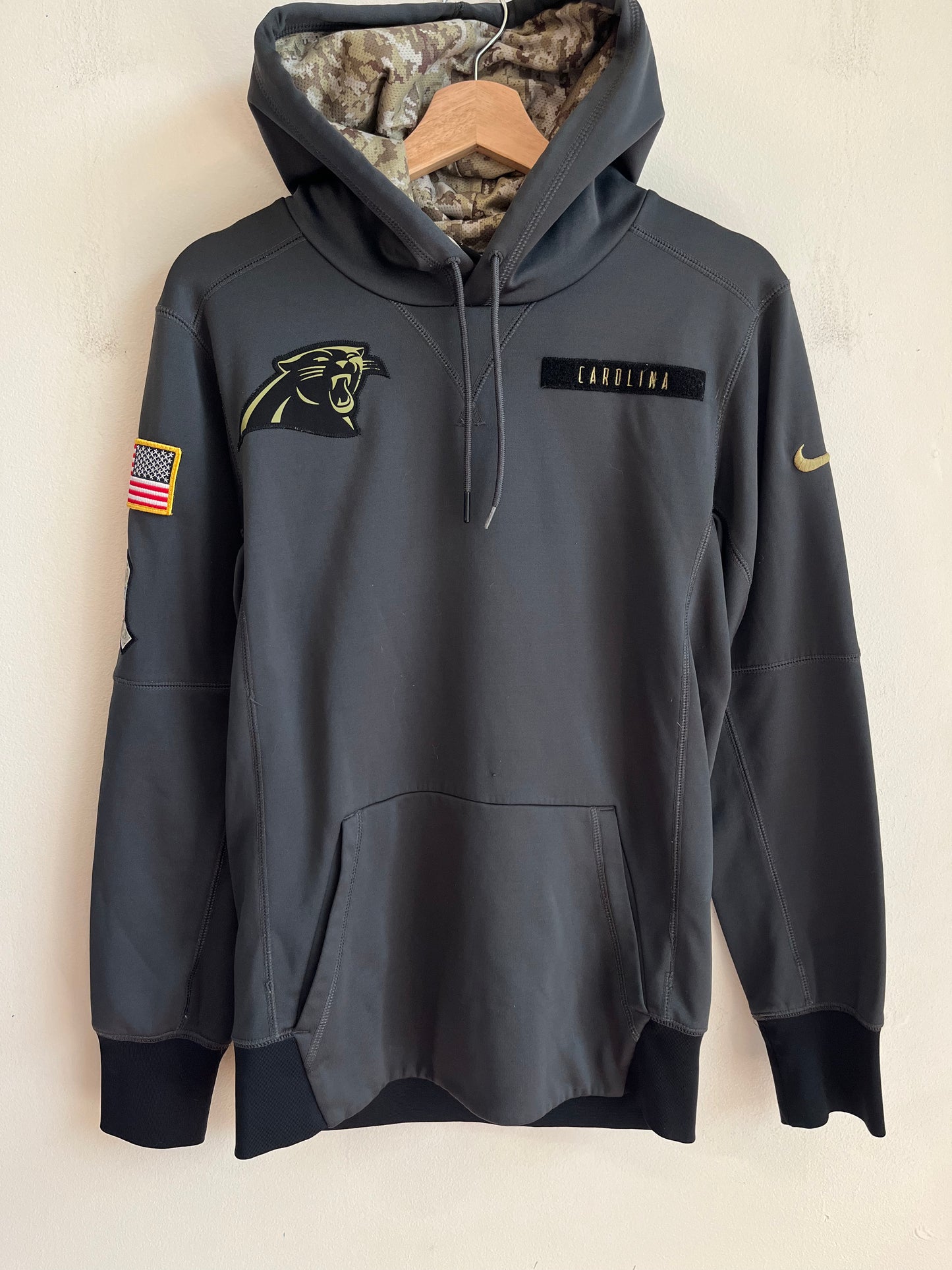 2016 Carolina Panthers Salute to Service Nike Dri-Fit Hoodie (S)