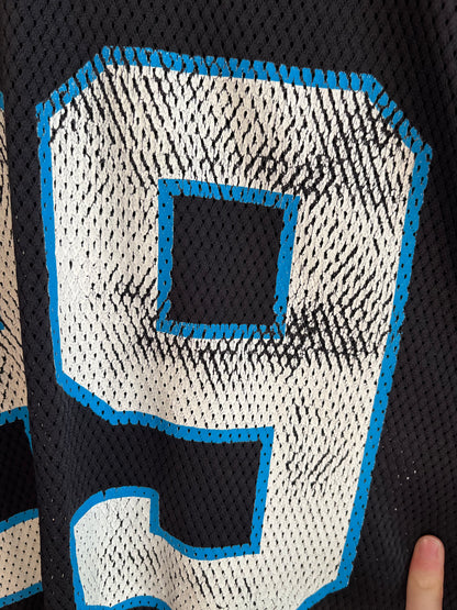 00s Carolina Panthers Steve Smith Cracked Reebok Jersey (XL)