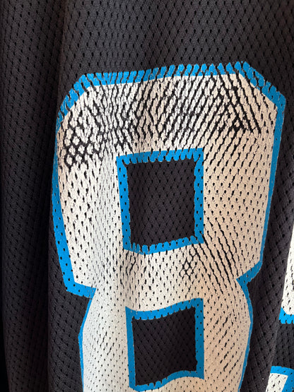00s Carolina Panthers Steve Smith Cracked Reebok Jersey (XL)