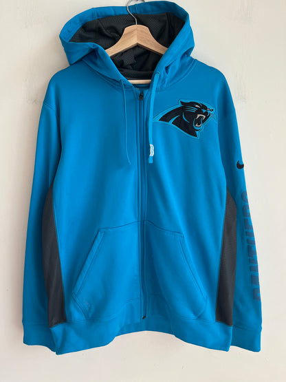 Carolina Panthers On Field Full-Zip Electric Blue Hoodie (M)