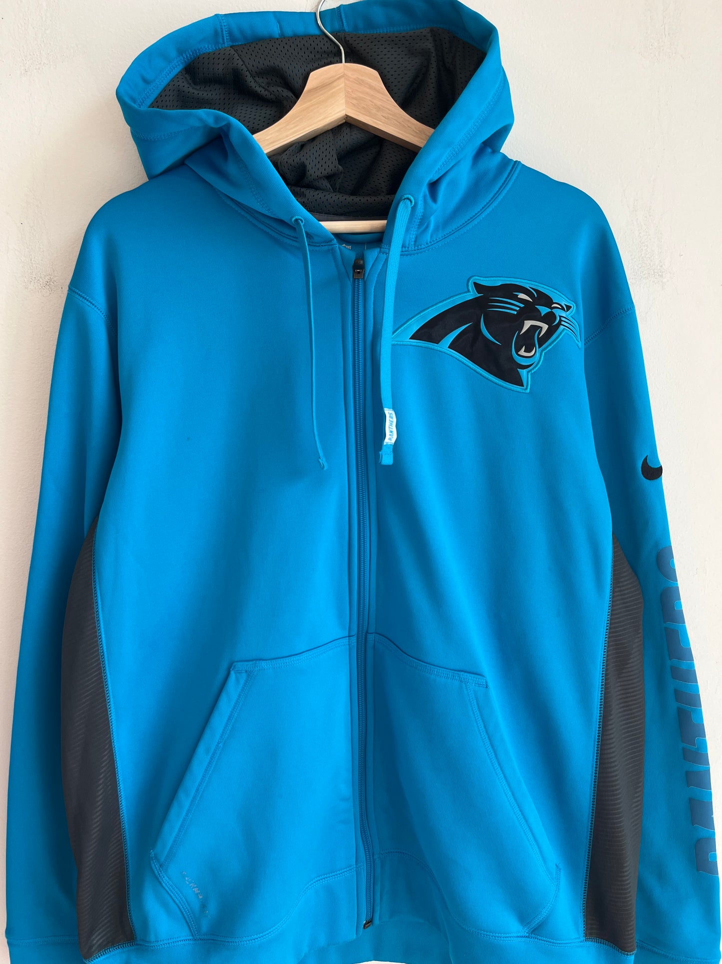 Carolina Panthers On Field Full-Zip Electric Blue Hoodie (M)