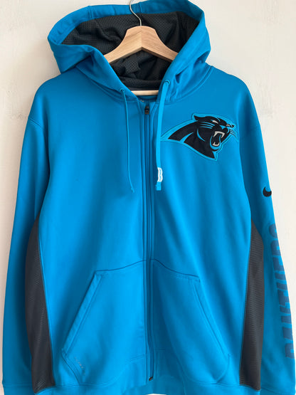 Carolina Panthers On Field Full-Zip Electric Blue Hoodie (M)