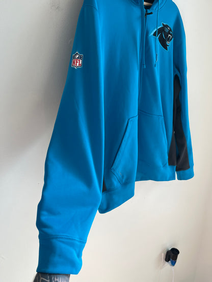 Carolina Panthers On Field Full-Zip Electric Blue Hoodie (M)