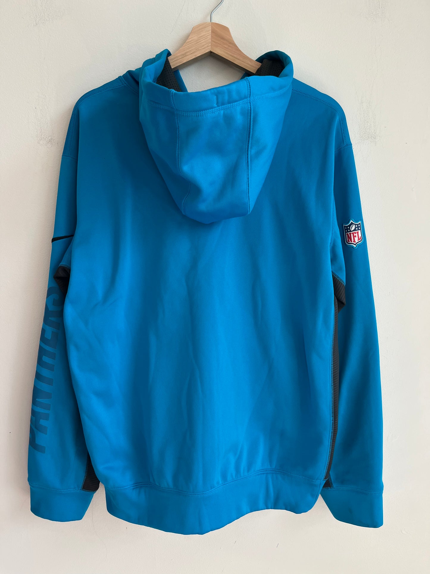 Carolina Panthers On Field Full-Zip Electric Blue Hoodie (M)