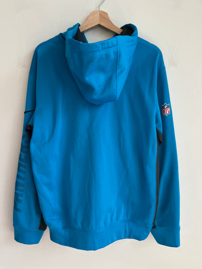 Carolina Panthers On Field Full-Zip Electric Blue Hoodie (M)