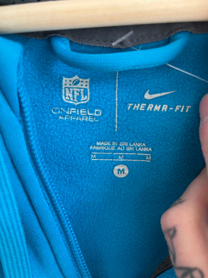 Carolina Panthers On Field Full-Zip Electric Blue Hoodie (M)