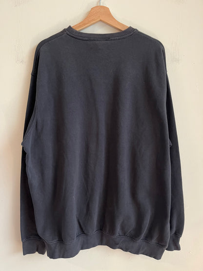 2015 Carolina Panthers Faded Black Crewneck (XXL)