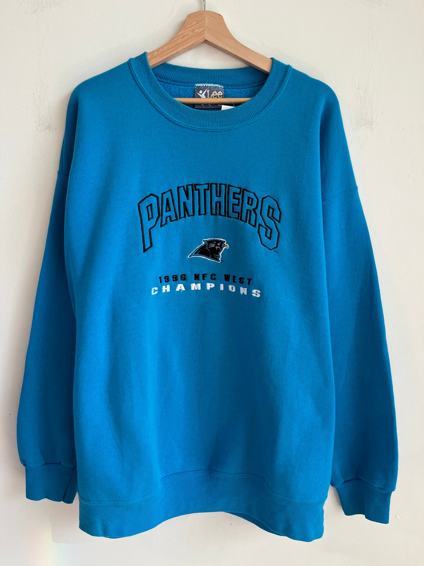 1996 Carolina Panthers Blue Lee Crewneck (XL)