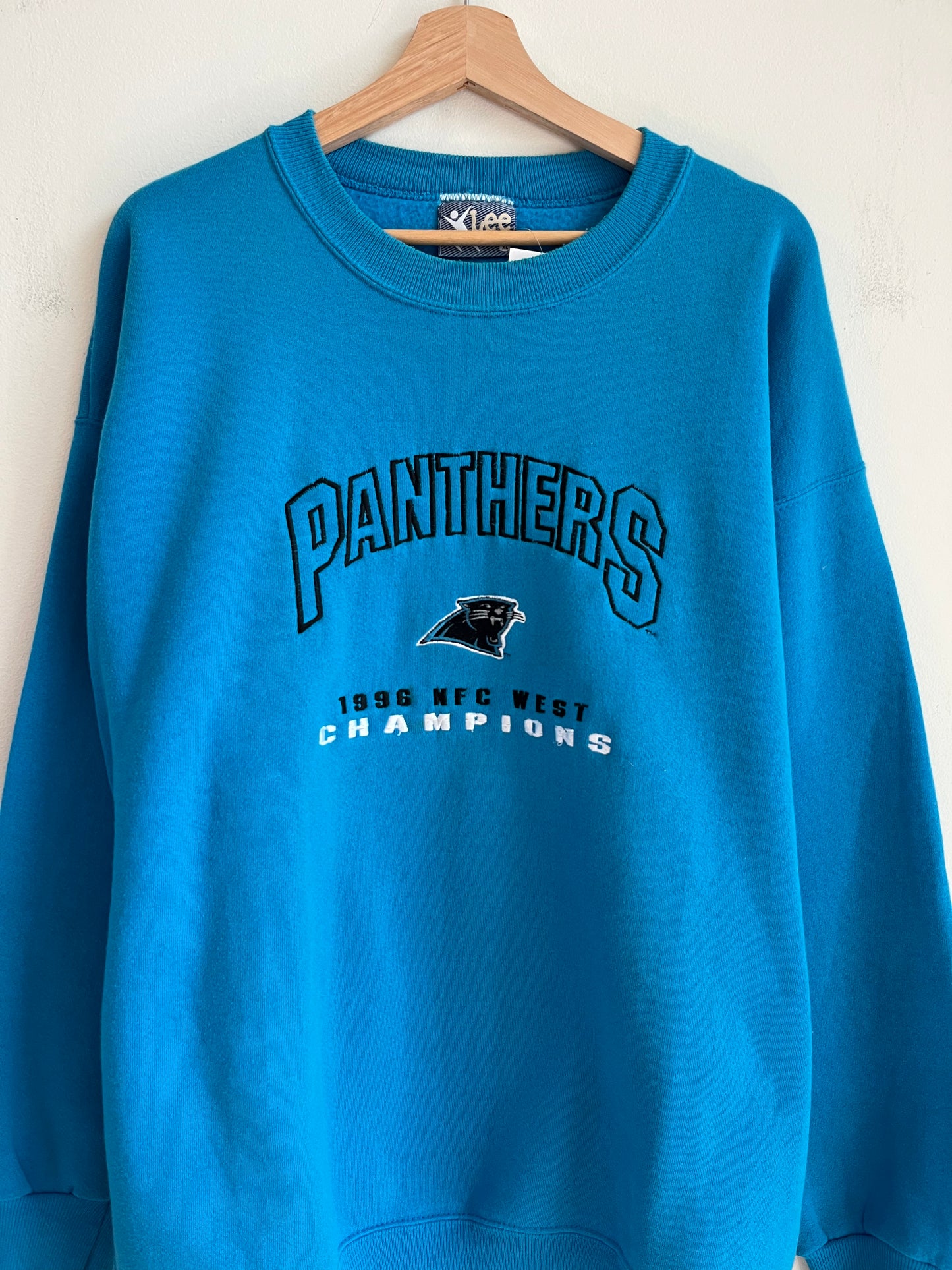 1996 Carolina Panthers Blue Lee Crewneck (XL)