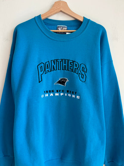 1996 Carolina Panthers Blue Lee Crewneck (XL)
